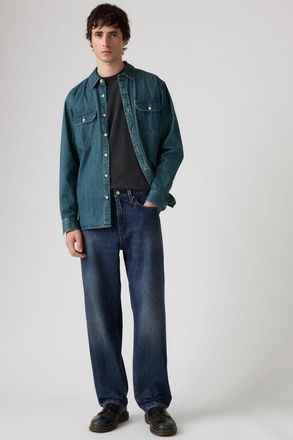 Levi's Vaqueros Tapered 502 - Hombre - 31X34 - Verde / Tumbled Sea Glass Garment Dye
