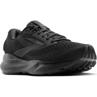 Brooks Adrenaline GTS 24 Running Shoe in Black/black/ebony at Nordstrom Rack, Size 10.5