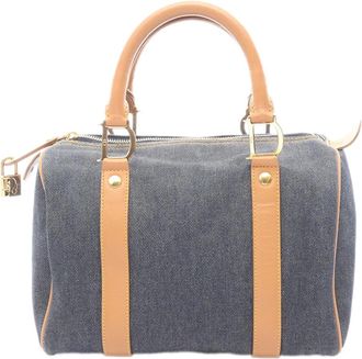 Dior 20th Century Denim Boston Bag tote bag - Blu