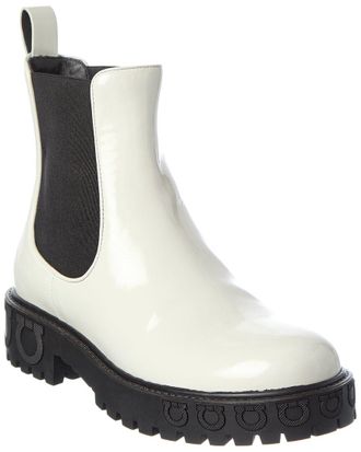 Ferragamo Patent Bootie