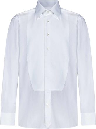 Tom Ford *Icon White Cotton Tuxedo Shirt