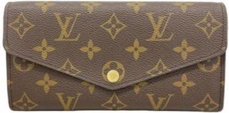 Louis Vuitton Pre-owned Wallets, female, Brown, Size: ONE SIZE Pre-owned Long Wallet (bi-fold)