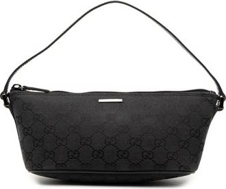 Gucci Borsa a spalla Boat in tela GG 2000-2015 - Nero
