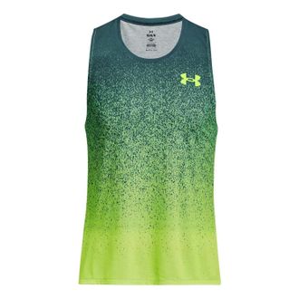 Under Armour Rush Logo Tank Green 1377314-722
