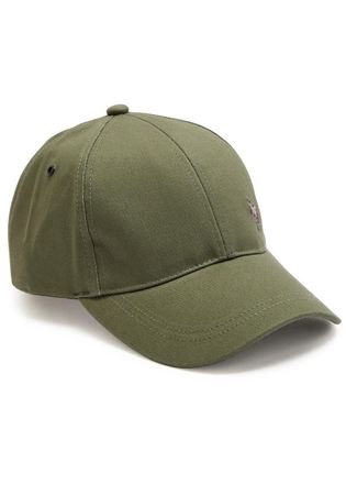 Paul Smith Zebra-embroidered Cotton cap - Green - One Size