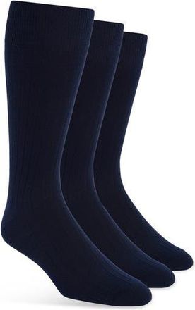 Lorenzo Uomo 3-Pack Dress Socks in Navy at Nordstrom Rack