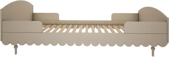 OEM Letto Wood Luck Babushka Olive 90x200 Con Rete A Doghe Inclusa