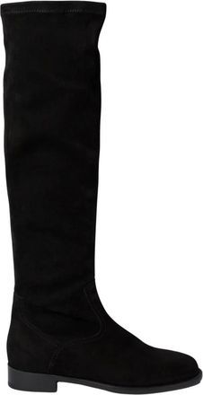 Maretto 1905 Camoscio Over-knee laarzen - Dames - Schoenen - Zwart - Maat: 38 EU Leer
