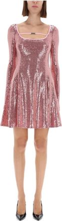 Versace Jeans Couture Plachet M Dress - Dames - Feestkleedjes - Roze - S - Kleedjes