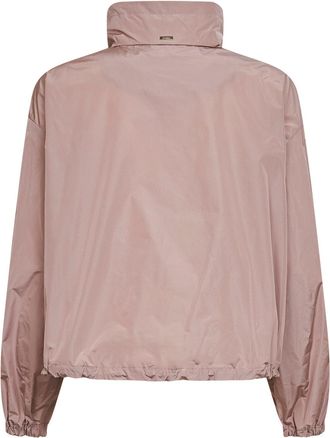 Herno Womens Taffeta Jacket Powder Pink Polyester Bomber