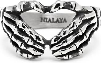 Nialaya Vintage Skeleton Ring in Silver at Nordstrom, Size 10