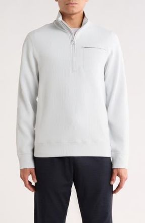 Reigning Champ Double Knit Slim Quarter Zip Sweatshirt in Dust at Nordstrom Rack, Size X-Large