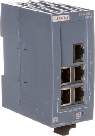 SIEMENS Switch Industrial No Gestionado Con 5 Puertos Rj45 De 10/100 Mb/s Scalance Xb005 6gk5005-0ba00-1ab2
