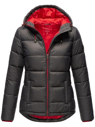 Marikoo dames gewatteerde jas - Lichte tussenjas met capuchon