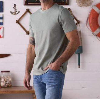 The Normal Brand Jersey Classic Short Sleeve Tee In Juniper
