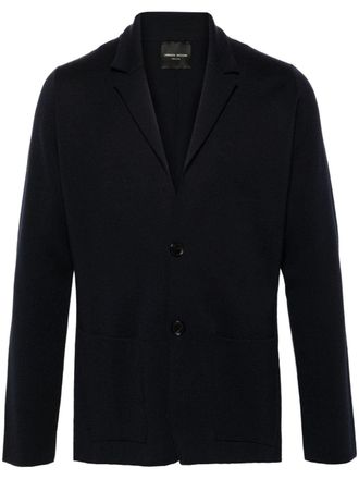 Roberto Collina Gebreide blazer - Blauw
