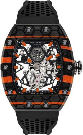 Philipp Plein Watch Dragon Men in Black/orange at Nordstrom