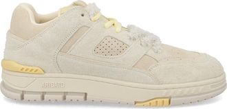 Axel Arigato Beige Area Lo Label Suede Sneakers