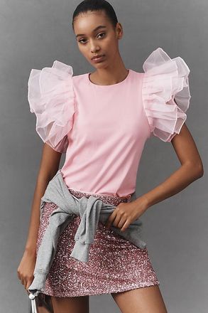 endless rose Statement Ruffle Top