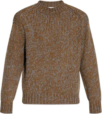 Tod's Wollen trui - Heren - Ronde hals truien - Bruin - M - Wol - Truien & Vesten