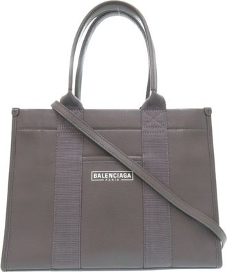 Balenciaga Gray Leather Tote Bag (Pre-Owned)