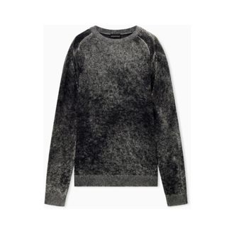 Emporio Armani Phantom Crew-Neck Jumper - male - Emporio Armani - Round-neck Knitwear - Gray - M - Knitwear