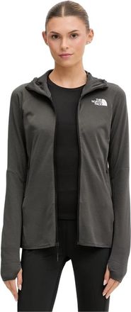 The North Face Bolt Polartec Hoodie - Dames - Outdoor shirts - Grijs - S - Polyester - Fitness