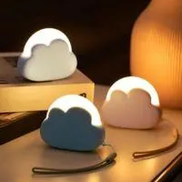 OEM Una Luz Nocturna Led Con Forma De Nube, Ideal Para Ni&ntilde;os, Recargable, Con 4 Niveles De Brillo Ajustables, Favorece El Sue&ntilde;o, Adecuada Para Beb&eacute;s Y Ni&ntilde;