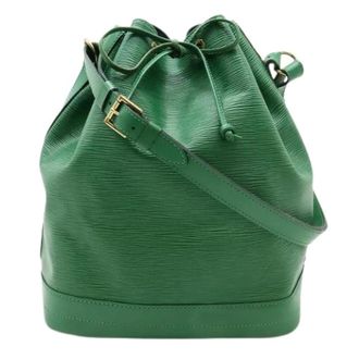 Louis Vuitton Pre-owned Bucket Bags, female, Green, Size: ONE SIZE Pre-owned Epi Drawstring Bag
