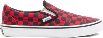 Vans VLogo Checkerboard Sneakers - Dames - Sneakers - Rood - 37 EU - Schoenen