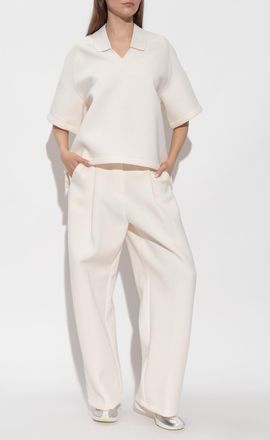 Nike Oversized Fit Polo, Womens, Cream