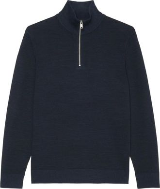 Marc O'Polo Maglione con zip - Blu