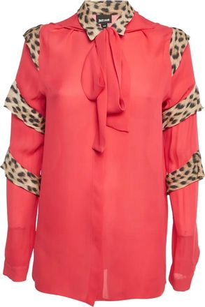 Cavalli Blusa con stampa - Rosso