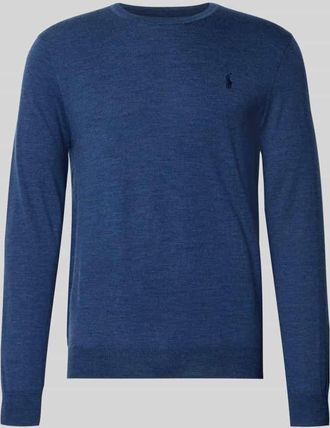 Polo Ralph Lauren Strickpullover aus Merinowolle in Rauchblau, Größe XXL