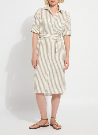 Lyss&eacute; Juniper Linen Tunic Shirt Dress