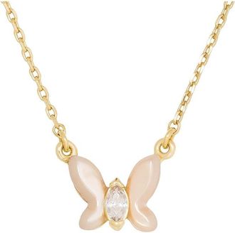 Kate Spade New York Gifting New Beginnings Womens Necklace Blush, Brass