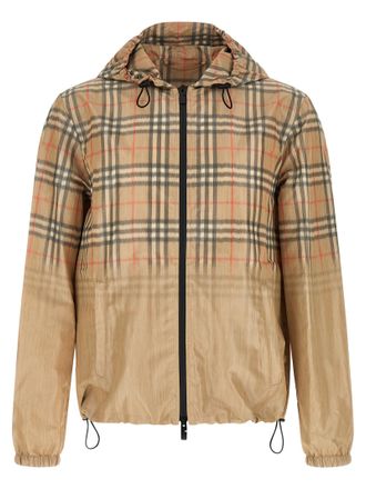 Burberry Beige Viscose Shell Mens Jacket