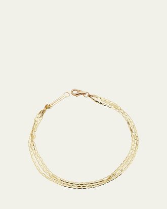 Lana Jewelry 14K Gold Malibu 3-Strand Bracelet