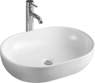 Desconocido Desconocido - Lavabo Cer&aacute;mico Sobre Encimera 59x40x14 Cm, Bianco