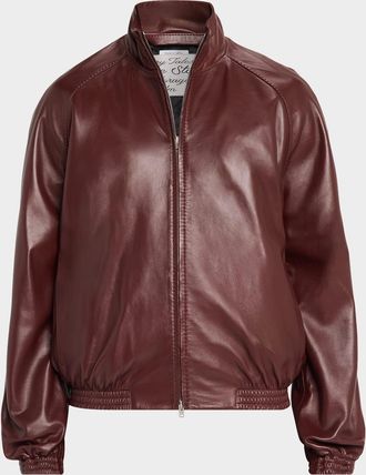 Acne Studios Men & apos;s Lokot Leather Blouson Jacket