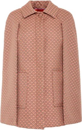 La DoubleJ Milano Mini Cape - Dames - Ponchos - Roze - M - Wol - Jassen