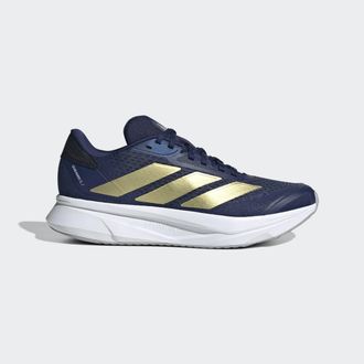 adidas Laufschuh ADIDAS PERFORMANCE DURAMO SL 2, Damen, Gr. 38,5, dunkelblau, gold metallic, halo silber, Synthetik, Textil, Schuhe Laufschuh, diverse Farben