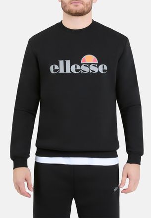 Ellesse Sweatshirt ELLESSE CORVARO SWEATSHIRT, Herren, Gr. XXL, schwarz, Obermaterial: 79% Polyester, 16% Viskose, 5% Elasthan, Sweatshirts Sweatshirt