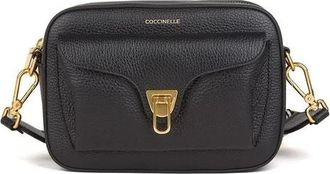 Coccinelle Beat Soft Ribb Handbag - Dames - Schoudertassen - Zwart - ONE Size - Katoen - Tassen