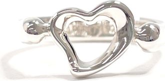 Tiffany & Co. Open Heart Silver Silver 925 Band Ring (Pre-Owned)