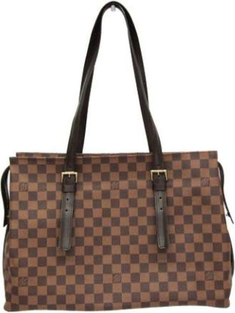 Louis Vuitton Pre-owned Tote Bags, female, Brown, Size: ONE SIZE Pre-owned Vintage Canvas Tote Bag