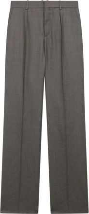 Saint Laurent Wijde broek - Dames - Wijde Broeken - Bruin - XS - Broeken