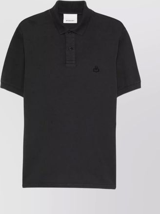 Isabel Marant organic cotton polo t-shirt with short sleeves