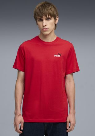 Puma T-Shirt PUMA ESS 2 COLOR SMALL NO. 1 LOGO TEE, Herren, Gr. XXL, for all time rot, Jersey, Obermaterial: 100% Baumwolle, bedruckt, regular fit normal, 