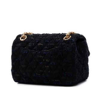 Chanel Pre-owned Reissue Flap - Dames - Pre-owned - Zwart - Maat: ONE Size Tweed